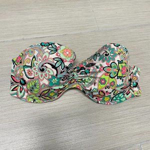 VS Multicolor bandeau swim top w/ straps 34D